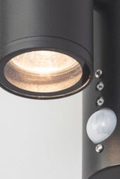 BHS Lighting Delting Up & Down Outdoor Wall Light with Sensor in Dark Grey - thumbnail 3