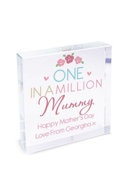Personalised Memento Company Personalised One in a Million Crystal Token in Clear - image 1