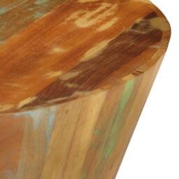 Berkfield Home Classic Coffee Table Ã˜65x31 cm Solid Reclaimed Wood - Size: 65x31 cm - thumbnail 5