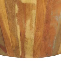 Berkfield Home Classic Coffee Table Ã˜65x31 cm Solid Reclaimed Wood - Size: 65x31 cm - thumbnail 4