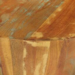 Berkfield Home Classic Coffee Table Ã˜65x31 cm Solid Reclaimed Wood - Size: 65x31 cm - thumbnail 6