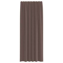 Berkfield Home Voile Curtains with Tab Top 2 pcs Brown - thumbnail 4