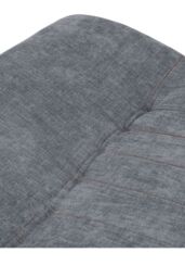 H&O Direct Versatile 2-Seater Linen Sofa Bed with Included Cushions in Grey - thumbnail 6