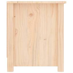Berkfield Home Shoe Cabinet 110x38x45.5 cm Solid Wood Pine in Light Tan - thumbnail 5