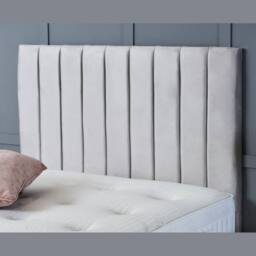 "BSSPOKE Aria Ottoman Divan Bed Plush Velvet 54"" Panel Headboard & No Mattress in Mustard - Size: Small Double" - thumbnail 2