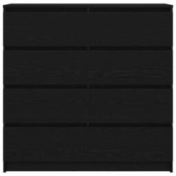 Berkfield Home Sideboard Black Oak 100x35x99 cm Engineered Wood - Size: 100 x 35 x 99 cm - thumbnail 6