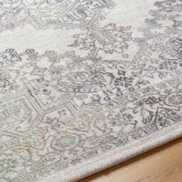 Livabliss Roma-Vintage Grey Brown Green Traditional Boho Living Dining Bedroom Rug in Light Brown - Size: 160 cm x 215 cm - thumbnail 7