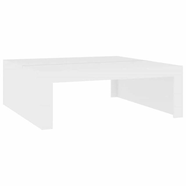 Berkfield Home Coffee Table White 100x100x35 cm Engineered Wood - Size: 100 x 100 x 35 cm - image 1