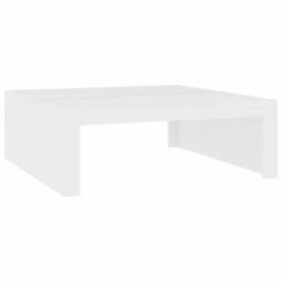 Berkfield Home Coffee Table White 100x100x35 cm Engineered Wood - Size: 100 x 100 x 35 cm - thumbnail 1