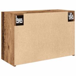 Berkfield Home Decorative Bathroom Wall Cabinet Old Wood 60x25x40 cm Engineered Wood in Brown - Size: 60 x 25 x 40 cm - thumbnail 8