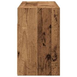 Berkfield Home Decorative Bathroom Wall Cabinet Old Wood 60x25x40 cm Engineered Wood in Brown - Size: 60 x 25 x 40 cm - thumbnail 7