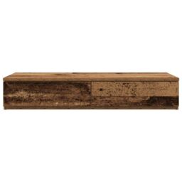 Berkfield Home Bed Drawers in Old Wood - 100x36.5x16.5 cm, Made from Engineered Wood in Brown - Size: 100x36.5x16.5 cm - thumbnail 6