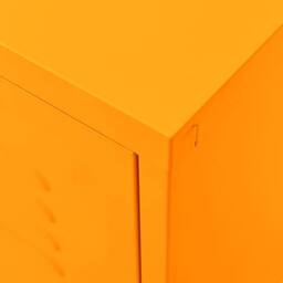 Berkfield Home TV Cabinet Mustard Yellow 105x35x50 cm Steel - Size: 105 x 35 x 50 cm - thumbnail 8