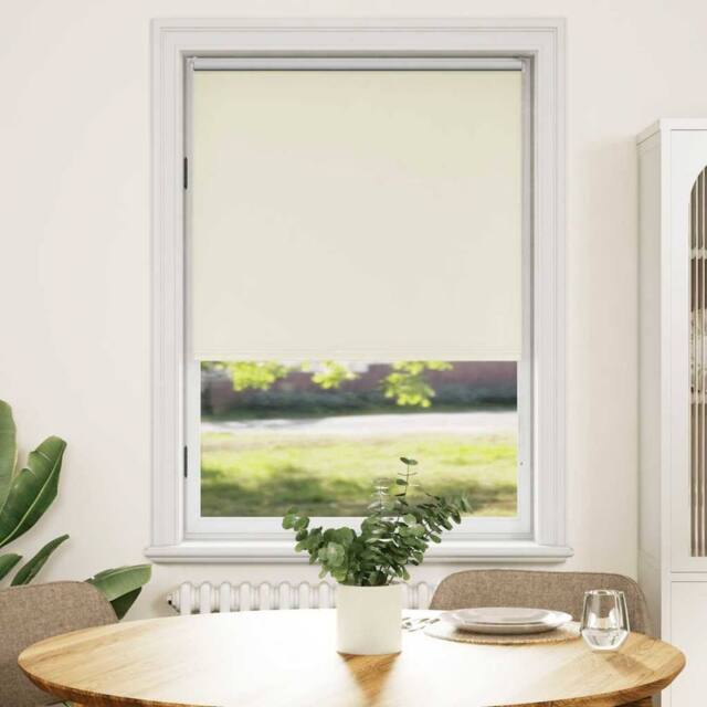 Berkfield Home Roller Blind Blackout 100 x 175 cm Off-White - image 1