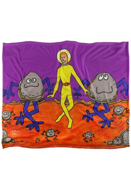 Jim Henson Signature Collection Spaceman Dancing Silky Touch Super Soft Throw Blanket 152 X 127 cm in White - image 1