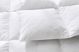 HomeSpace Direct Duck Feather & Down Duvet Quilt Hotel Quality 4.5 tog Summer in White - Size: Single - thumbnail 6