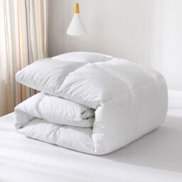 HomeSpace Direct Duck Feather & Down Duvet Quilt Hotel Quality 4.5 tog Summer in White - Size: Single - thumbnail 2