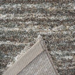 The Rug Shop UK Modern Shaggy Plain Abstract Striped Easy To Clean Area Rug in Green - Size: 160 cm x 230 cm - thumbnail 6