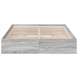 Berkfield Home Bed Frame with Drawers without Mattress Grey Sonoma 150x200 cm King Size - thumbnail 4