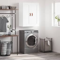 Berkfield Home Wall Mounted Cabinet White 69.5x34x90 cm Engineered Wood - thumbnail 2