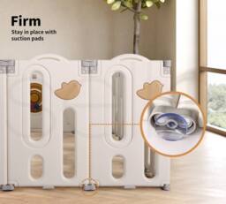 Dekko Kids Playpen Baby Safety Gate Toddler Play Game Toy Foldable Panels - thumbnail 9