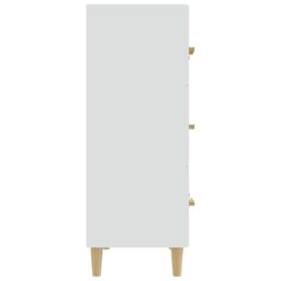 Berkfield Home Sideboard White 70x34x90 cm Engineered Wood - Size: 70 x 34 x 90 cm - thumbnail 4
