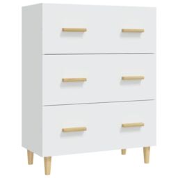 Berkfield Home Sideboard White 70x34x90 cm Engineered Wood - Size: 70 x 34 x 90 cm - thumbnail 2