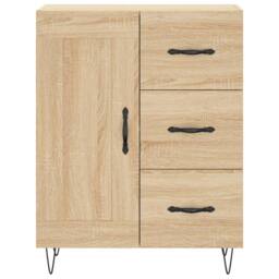 Berkfield Home Highboard Sonoma Oak 69.5x34x180 cm Engineered Wood in Light Brown - thumbnail 8