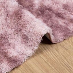Berkfield Home Shaggy Rug High Pile NAVARRA Dusty Pink 200x290 cm Polyester - Size: Medium - thumbnail 5