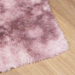 Berkfield Home Shaggy Rug High Pile NAVARRA Dusty Pink 200x290 cm Polyester - Size: Medium - thumbnail 4