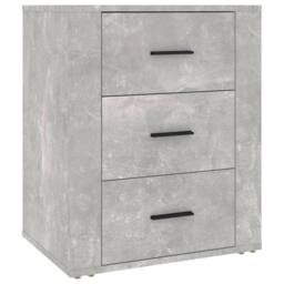 Berkfield Home Bedside Cabinet Concrete Grey 50x36x60 cm Engineered Wood - Size: 50 x 36 x 60 cm - thumbnail 1