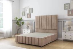 "Sloomy California Naples Divan Set 2 Drawers-54"" Headboard-Footboard in Bronze - Size: Single" - thumbnail 2