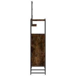 Berkfield Home 3 Piece Bathroom Cabinet Set Smoked Oak Engineered Wood in Brown - thumbnail 7
