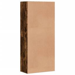 Berkfield Home Shoe Cabinet Smoked Oak 80x39x178 cm Engineered Wood in Brown - Size: 80 x 39 x 178 cm - thumbnail 5