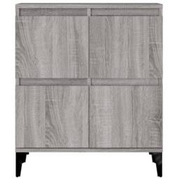 Berkfield Home Sideboards 2 pcs Grey Sonoma 60x35x70 cm Engineered Wood - Size: 60 x 35 x 70 cm - thumbnail 8