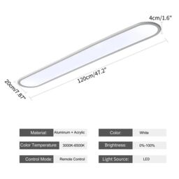 Garwarm 1-Light Led Flush Mount Ceiling Light White - thumbnail 4