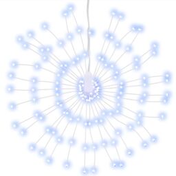 Berkfield Home Christmas Starburst Lights 140 LEDs 4 pcs Cold White 17 cm - thumbnail 3