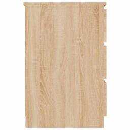 Berkfield Home Durable Writing Desk Sonoma Oak 140x50x77 cm Engineered Wood in Light Oak - Size: 140 x 50 x 77 cm - thumbnail 6