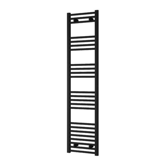 Bathroom Kingdom Capo Electric Black Straight Heated Towel Rail 1600x400 - image 1