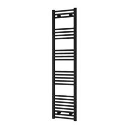 Bathroom Kingdom Capo Electric Black Straight Heated Towel Rail 1600x400 - thumbnail 1