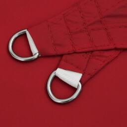 Berkfield Home Sunshade Sail Oxford Fabric Square 2x2 m Red - thumbnail 5