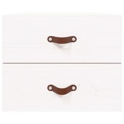 Berkfield Home Wall-mounted Bedside Cabinets 2 pcs White 50x36x40 cm - Size: 50 x 36 x 40 cm - thumbnail 6