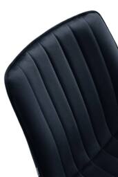 Living and Home Set of 2 Upholstered Dining Chairs in Black - thumbnail 8