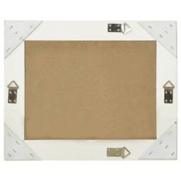 Berkfield Home Wall Mirror Baroque Style 50x40 cm White - thumbnail 3