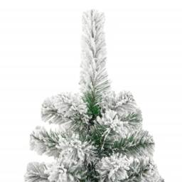 Berkfield Home Beautiful Artificial Hinged Christmas Tree with Flocked Snow 240 cm - thumbnail 4