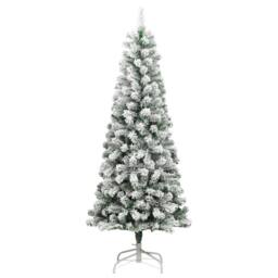 Berkfield Home Beautiful Artificial Hinged Christmas Tree with Flocked Snow 240 cm - thumbnail 3