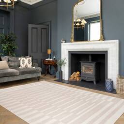 Kukoon Modern Abstract Cotton Chenille Rug Grey Gold Machine Washable in Light Grey - Size: 80 cm x 150 cm - thumbnail 1