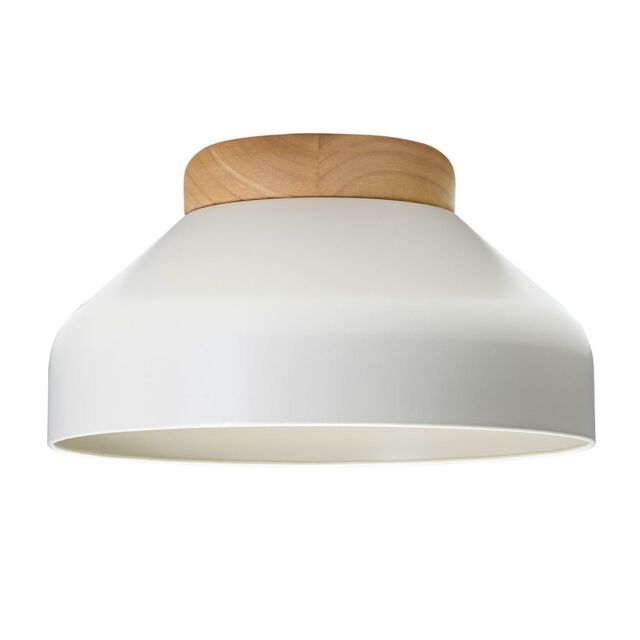 Happy Homewares Contemporary Scandinavian Designed Semi Flush Ceiling Light Fitting in Grey - image 1