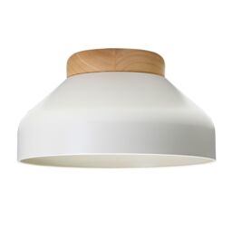 Happy Homewares Contemporary Scandinavian Designed Semi Flush Ceiling Light Fitting in Grey - thumbnail 1