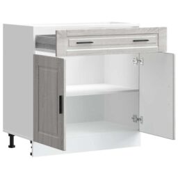 Berkfield Home Kitchen Base Cabinet¬†Porto Grey Sonoma Engineered Wood - thumbnail 5